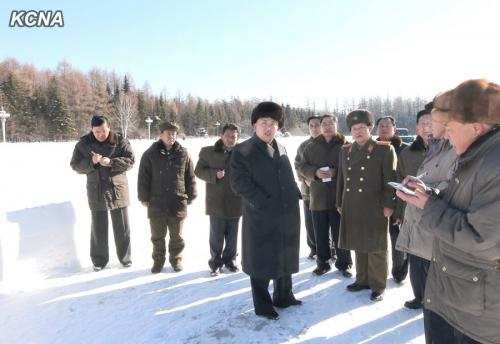 Kim Jong Un in Samjiyon