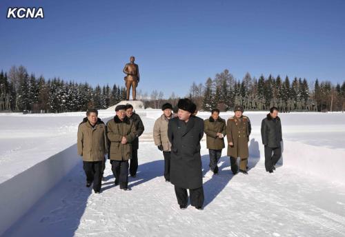 Kim Jong Un in Samjiyon