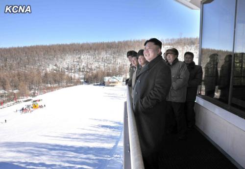 Kim Jong Un in Samjiyon