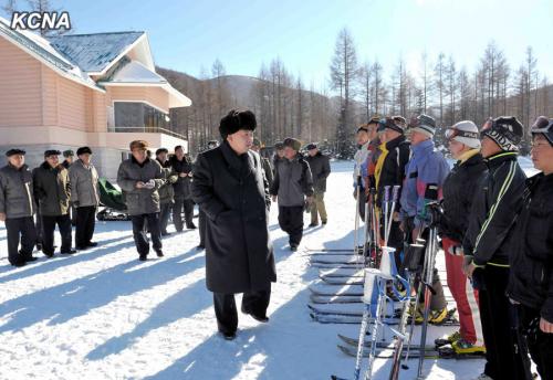 Kim Jong Un in Samjiyon