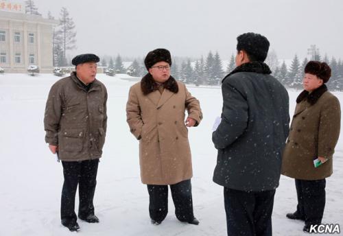 Kim Jong Un in Samjiyon