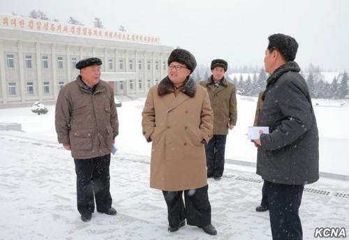 Kim Jong Un in Samjiyon