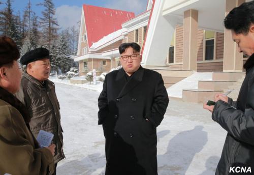 Kim Jong Un in Samjiyon