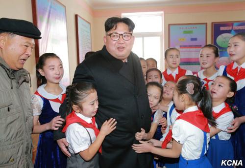 Kim Jong Un in Samjiyon