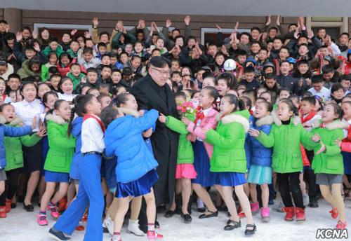 Kim Jong Un in Samjiyon