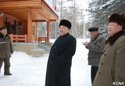 Kim Jong Un in Samjiyon