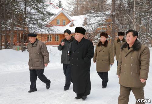 Kim Jong Un in Samjiyon