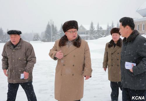 Kim Jong Un in Samjiyon