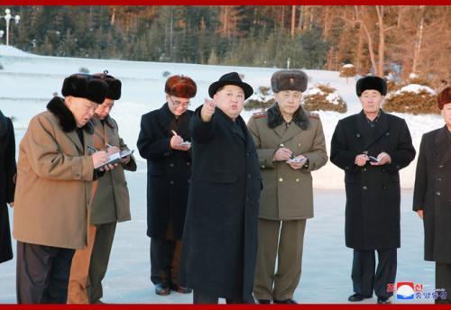 Kim Jong Un in Samjiyon