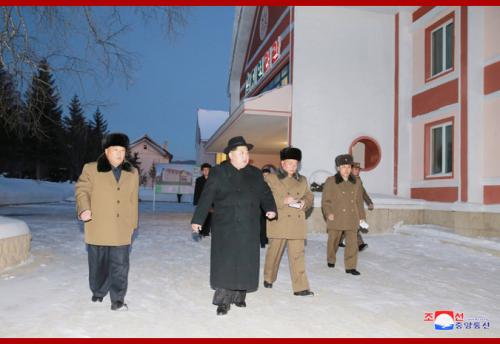 Kim Jong Un in Samjiyon