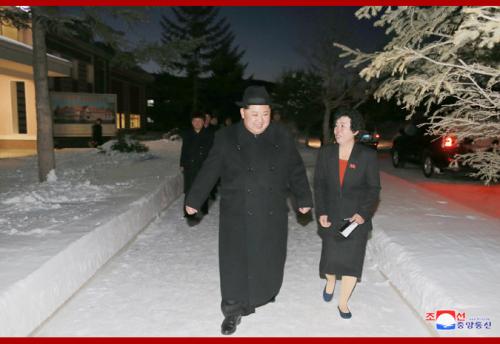 Kim Jong Un in Samjiyon