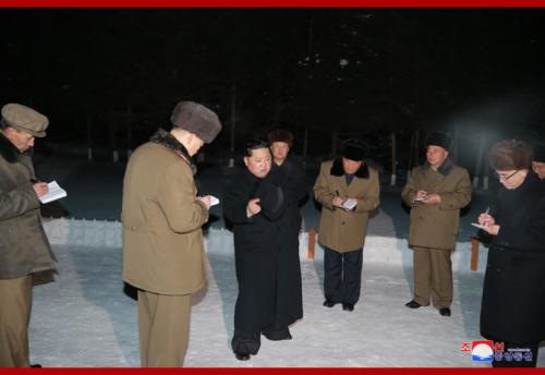 Kim Jong Un in Samjiyon