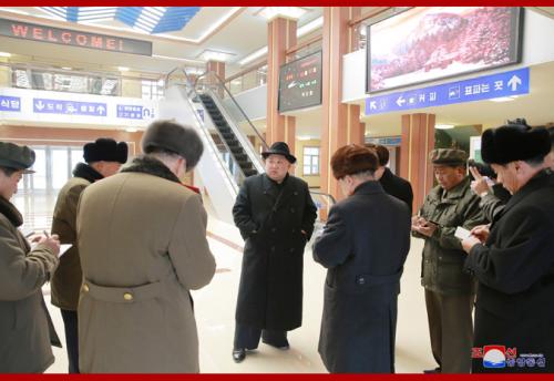 Kim Jong Un in Samjiyon