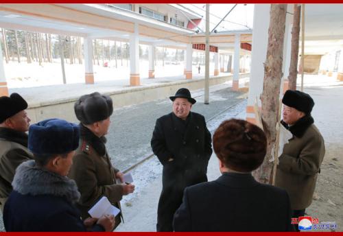 Kim Jong Un in Samjiyon