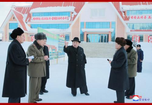 Kim Jong Un in Samjiyon