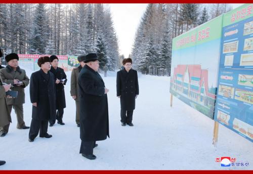 Kim Jong Un in Samjiyon