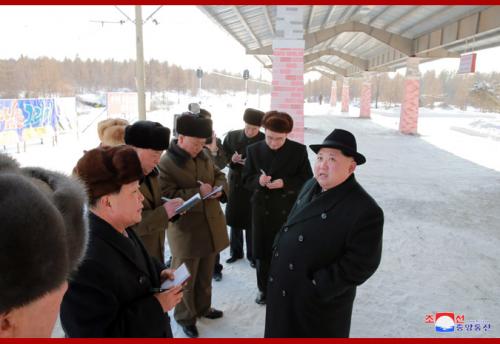 Kim Jong Un in Samjiyon