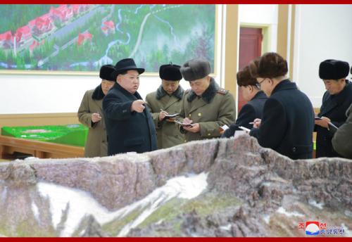 Kim Jong Un in Samjiyon