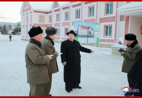 Kim Jong Un in Samjiyon
