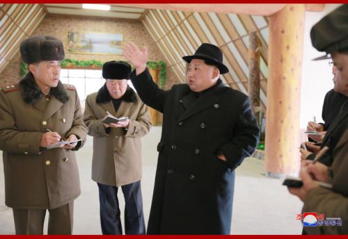 Kim Jong Un in Samjiyon