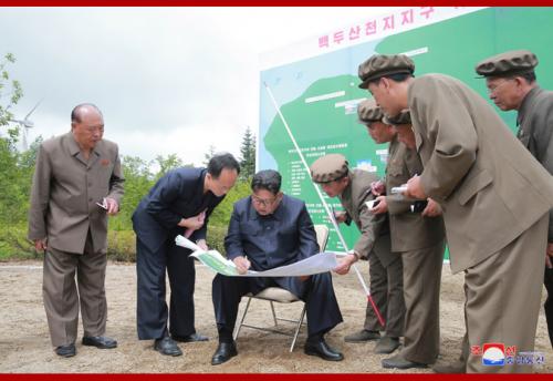 Kim Jong Un in Samjiyon