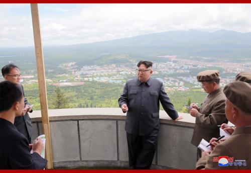 Kim Jong Un in Samjiyon