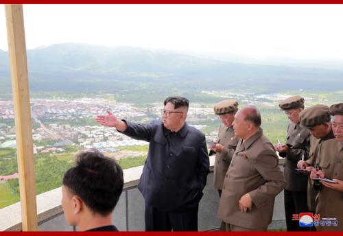 Kim Jong Un in Samjiyon