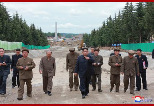 Kim Jong Un in Samjiyon