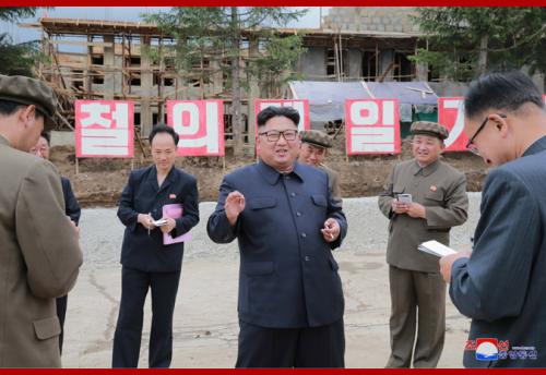 Kim Jong Un in Samjiyon