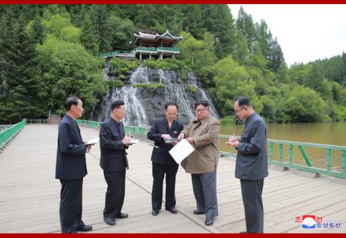 Kim Jong Un in Samjiyon