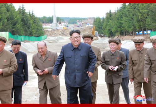 Kim Jong Un in Samjiyon