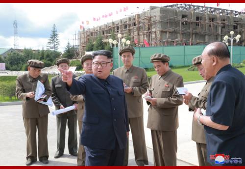 Kim Jong Un in Samjiyon