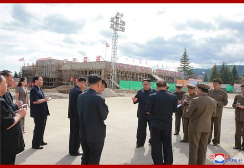 Kim Jong Un in Samjiyon