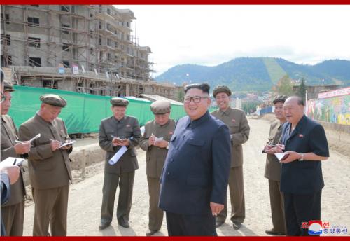 Kim Jong Un in Samjiyon