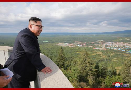 Kim Jong Un in Samjiyon