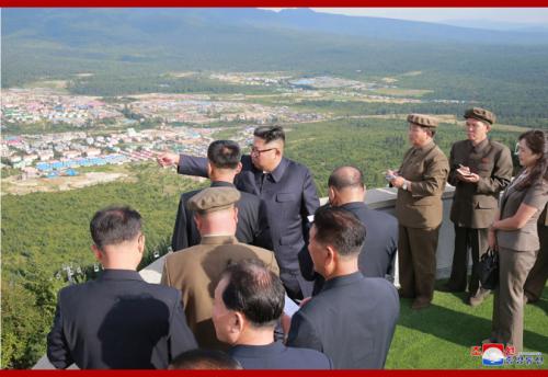 Kim Jong Un in Samjiyon