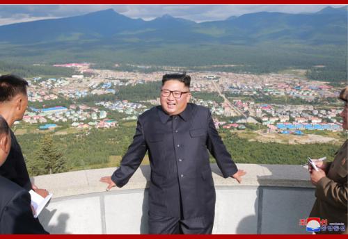 Kim Jong Un in Samjiyon