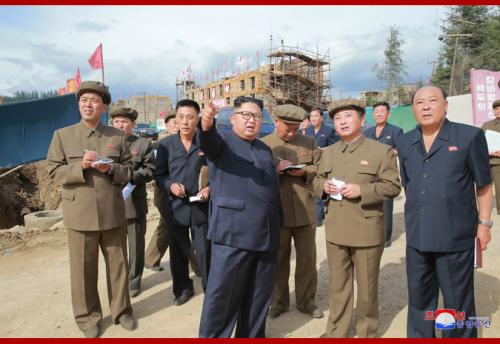 Kim Jong Un in Samjiyon