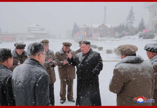 Kim Jong Un in Samjiyon