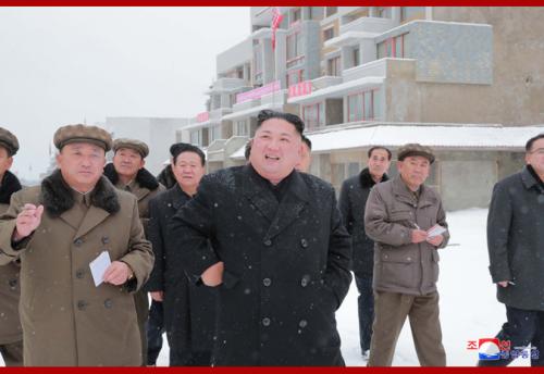 Kim Jong Un in Samjiyon