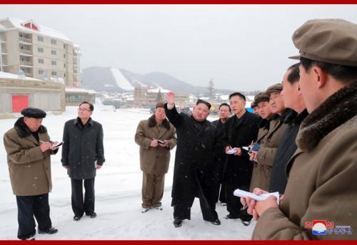 Kim Jong Un in Samjiyon