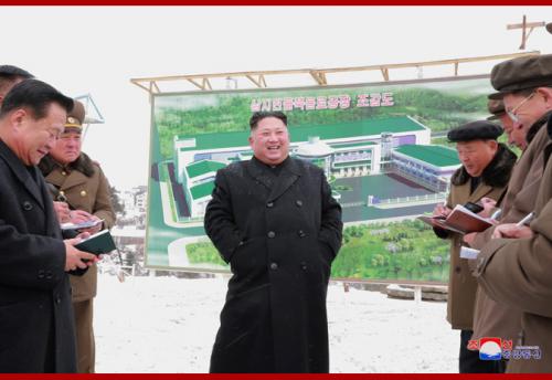 Kim Jong Un in Samjiyon