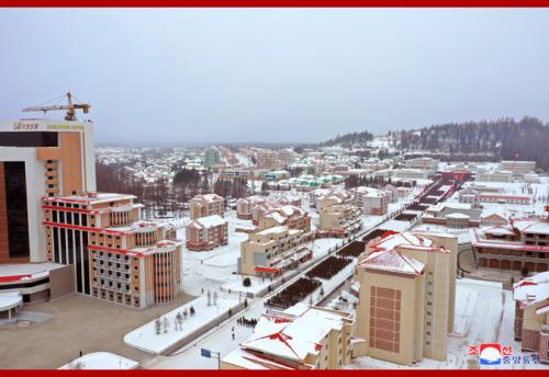 Samjiyon township in December 2019. (KCNA)