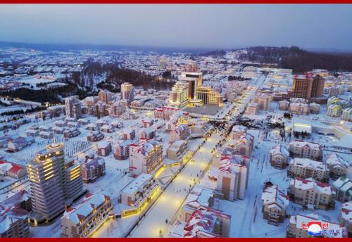 Samjiyon township in December 2019. (KCNA)