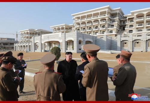 Kim Jong Un at Wonsan Kalma resort in April 2019. (Photo: KCNA)